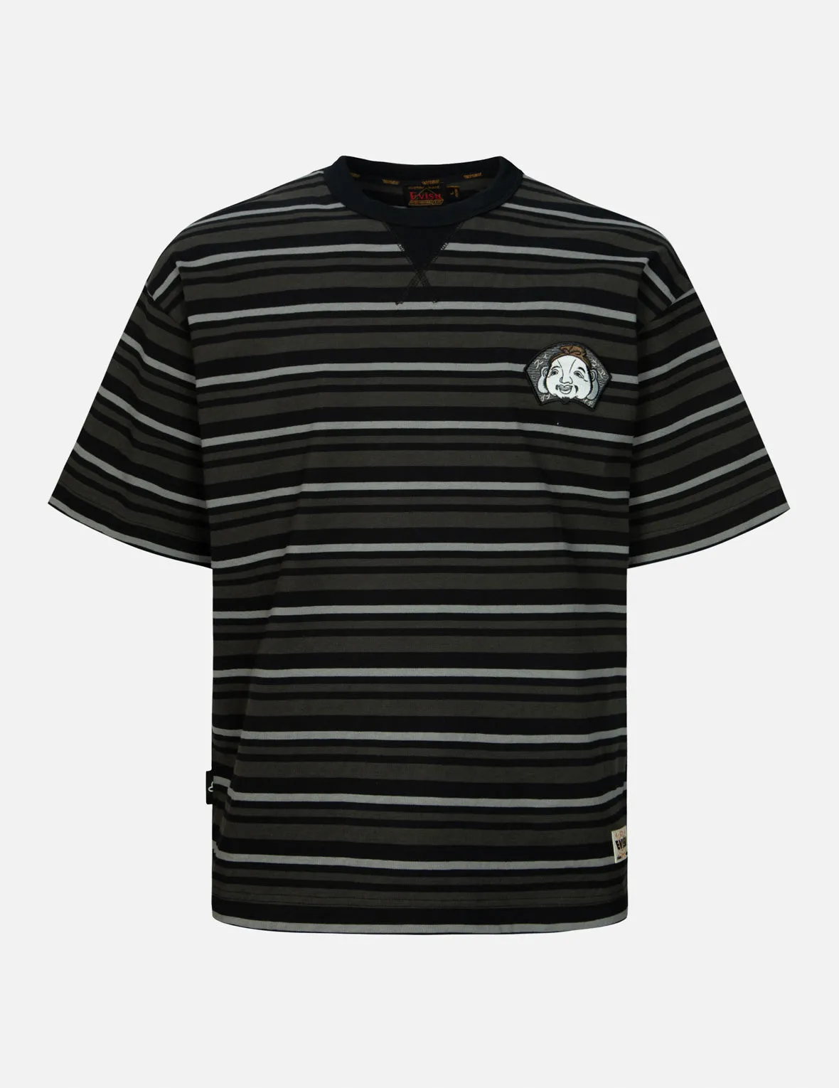 Badges and Brushstroke Daicock Print Loose Fit T-shirt sold by Evisu product image thumbnail 2