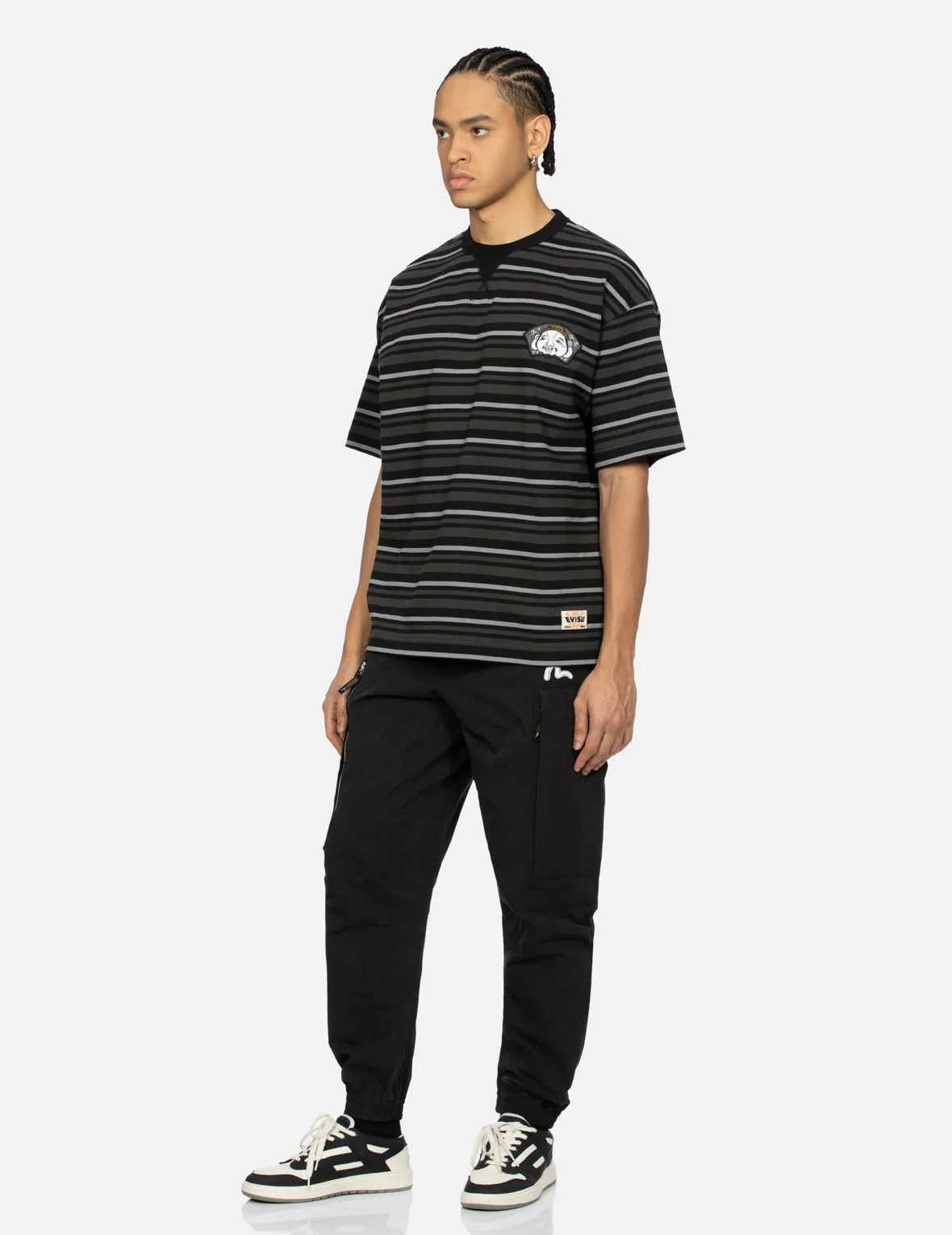 Badges and Brushstroke Daicock Print Loose Fit T-shirt sold by Evisu product image thumbnail 4