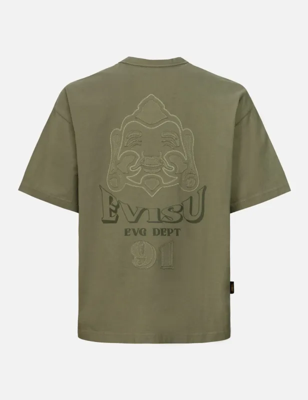 Hand Stitching Godhead Embroidery Loose Fit T-Shirt sold by Evisu
