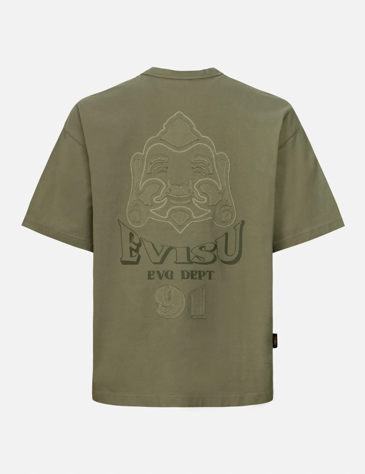 Hand Stitching Godhead Embroidery Loose Fit T-Shirt sold by Evisu