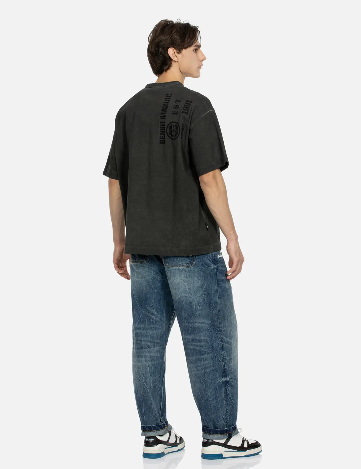 Godhead Embroidery and Kamon Print Loose Fit T-shirt sold by Evisu product image thumbnail 5