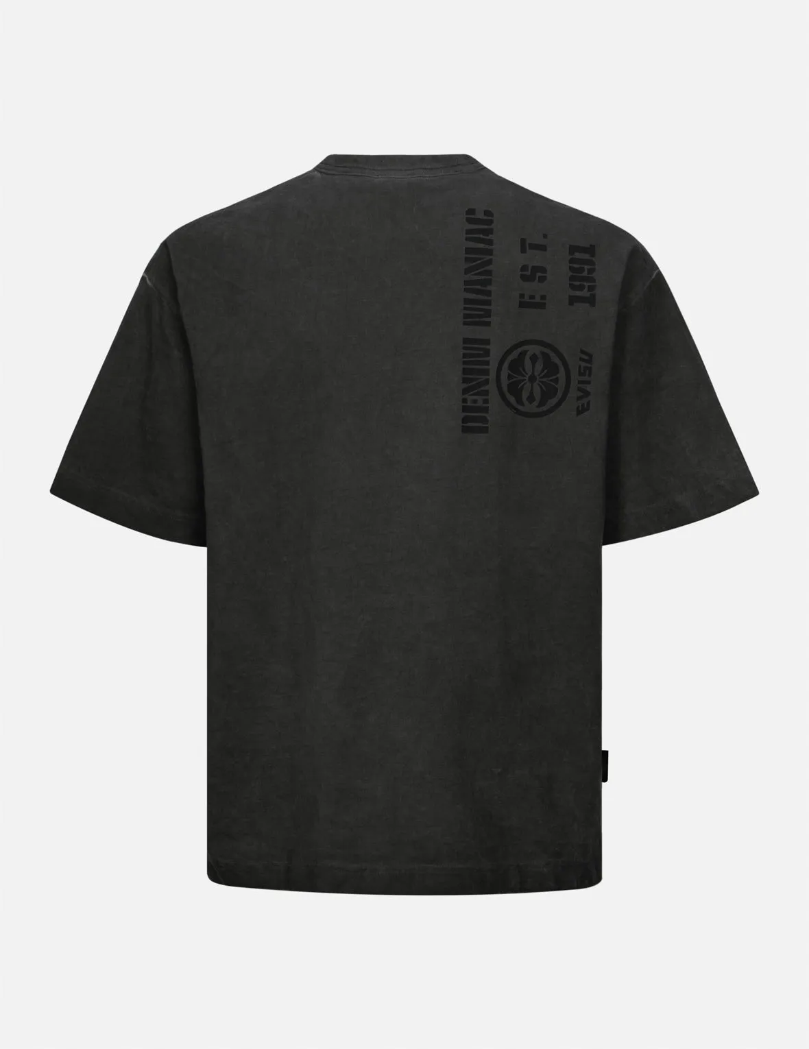 Godhead Embroidery and Kamon Print Loose Fit T-shirt sold by Evisu