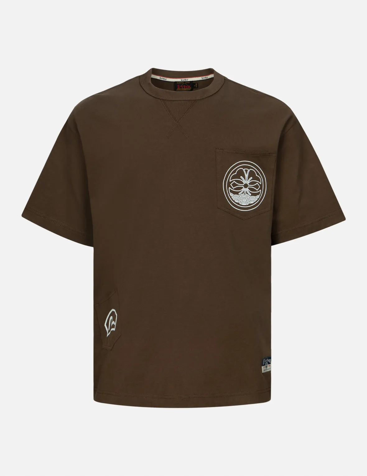 Multi-Pocket Print and Seagull Brushstroke Daicock Print Relax Fit T-shirt sold by Evisu product image thumbnail 3