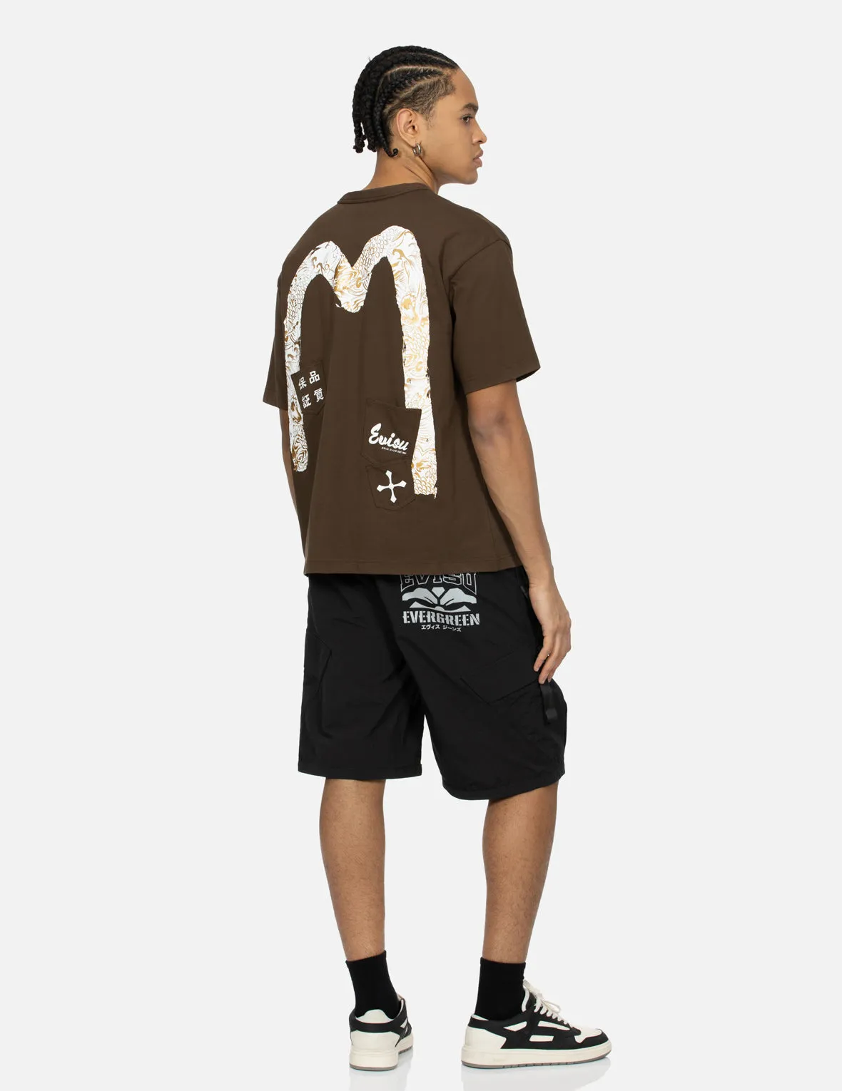 Multi-Pocket Print and Seagull Brushstroke Daicock Print Relax Fit T-shirt sold by Evisu product image thumbnail 5