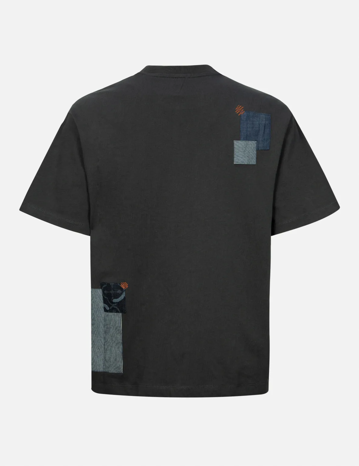 Brushstroke Seagull Print and Patchwork Relax Fit T-shirt sold by Evisu product image thumbnail 2