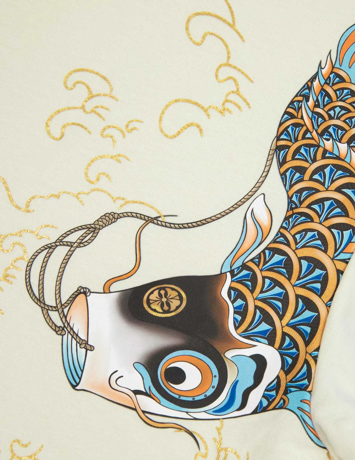 Logo and Koinobori Print Relax Fit T-shirt sold by Evisu product image thumbnail 4