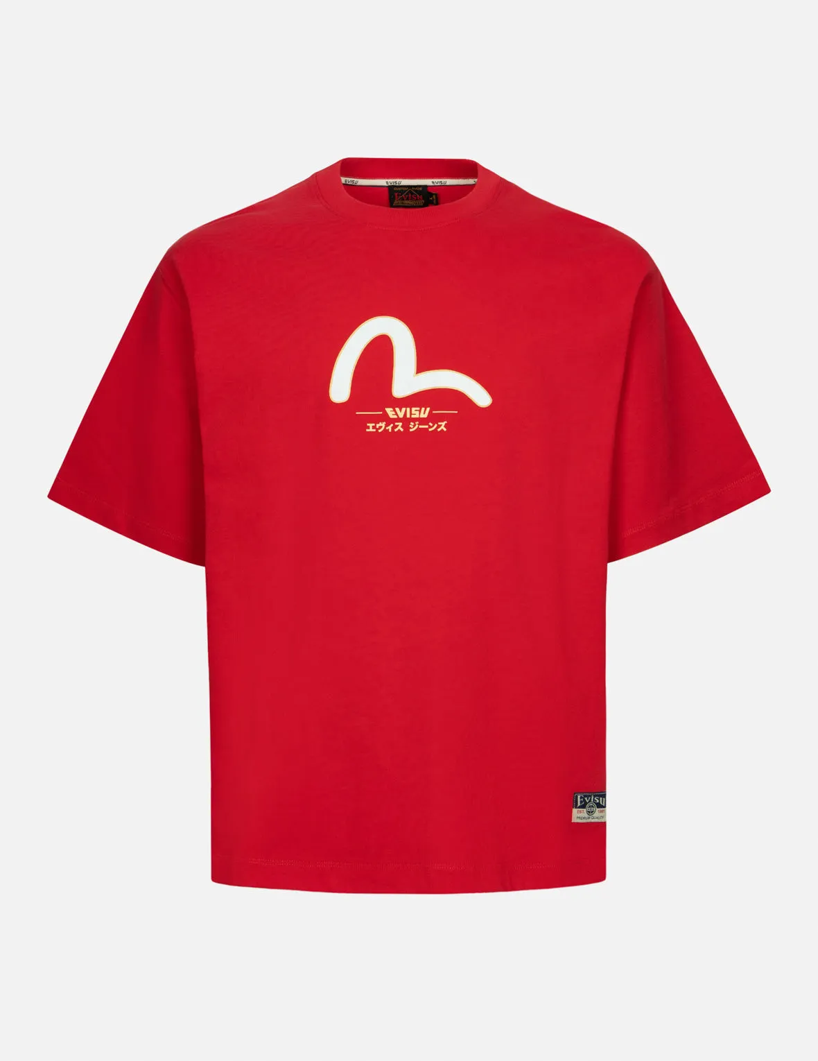 Daicock and Gold Kamon Print Relax Fit T-shirt sold by Evisu product image thumbnail 4