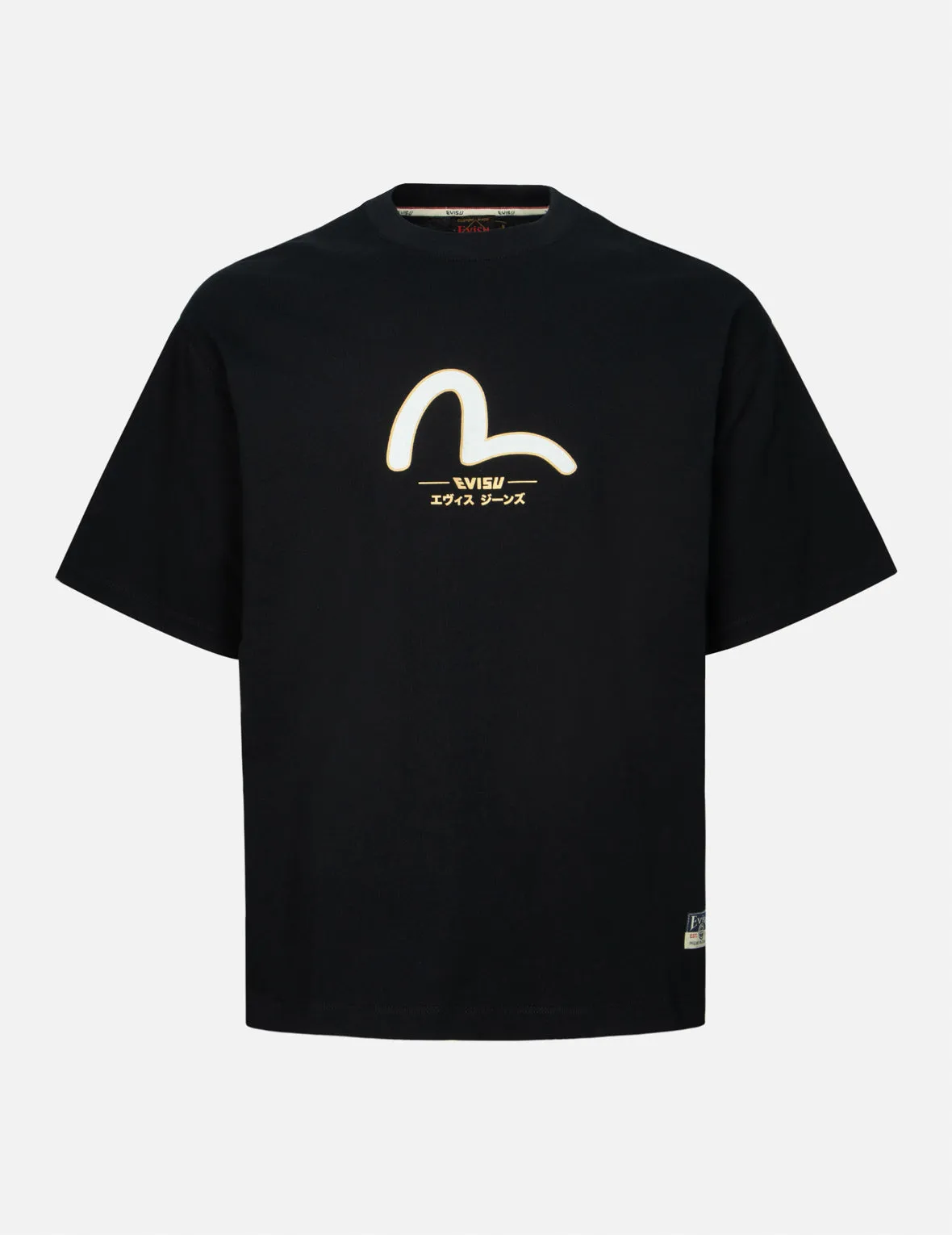 Daicock and Gold Kamon Print Relax Fit T-shirt sold by Evisu product image thumbnail 3