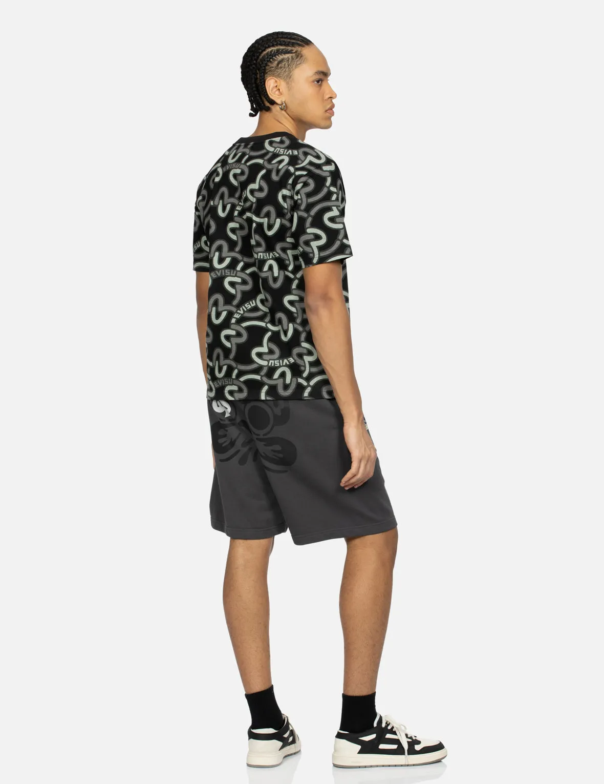 Allover Overlapping Seagull Print Regular Fit T-Shirt sold by Evisu product image thumbnail 4