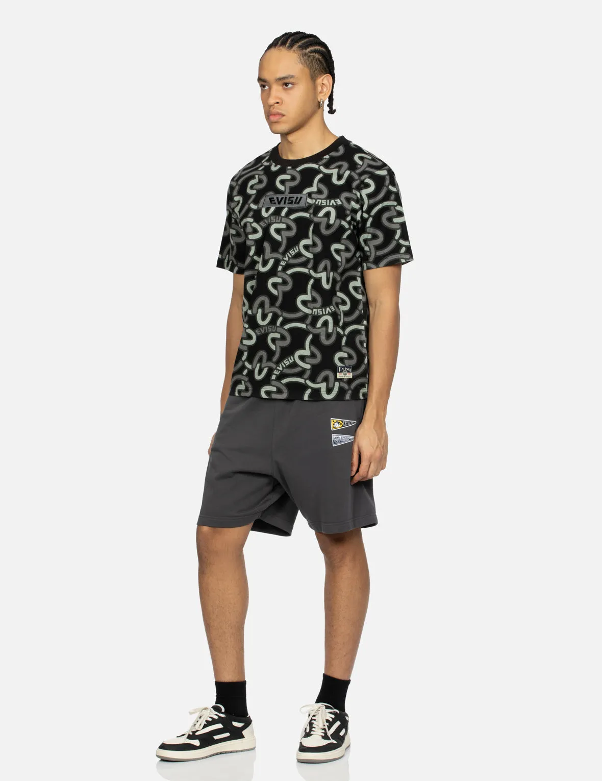 Allover Overlapping Seagull Print Regular Fit T-Shirt sold by Evisu product image thumbnail 3