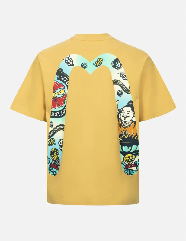 Godhead Daicock Print Relax Fit T-shirt sold by Evisu