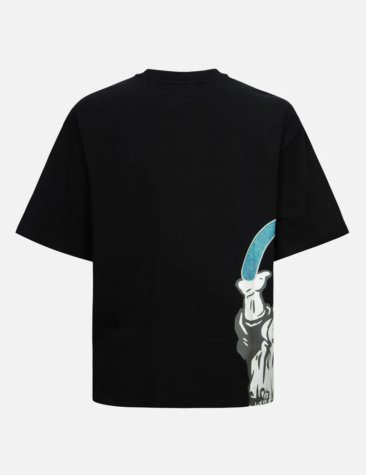 Godhead Print and Seagull Embroidery Loose Fit T-shirt sold by Evisu product image thumbnail 3