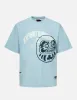 Logo and Gaming Daruma Print Relax Fit T-shirt sold by Evisu