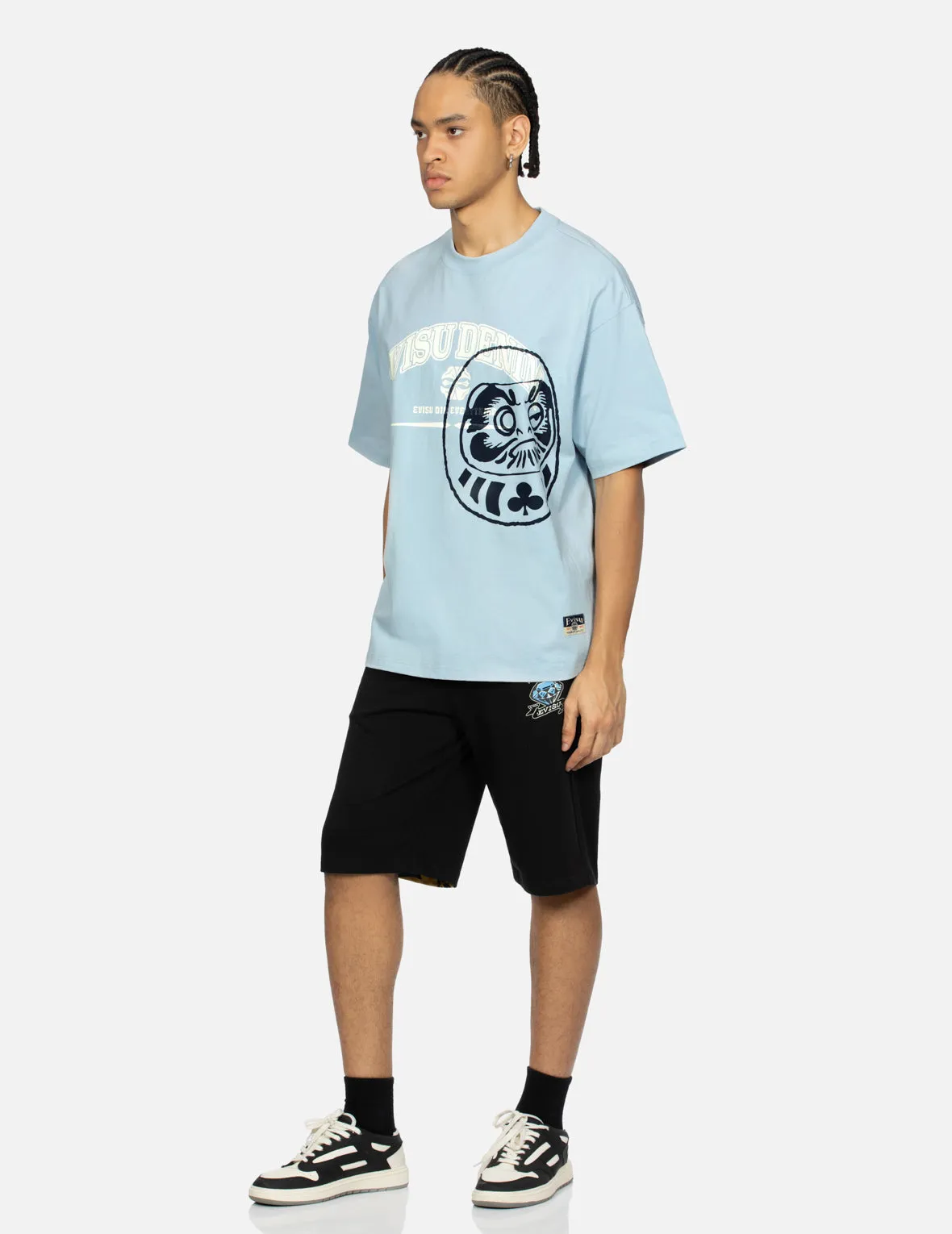 Logo and Gaming Daruma Print Relax Fit T-shirt sold by Evisu product image thumbnail 5