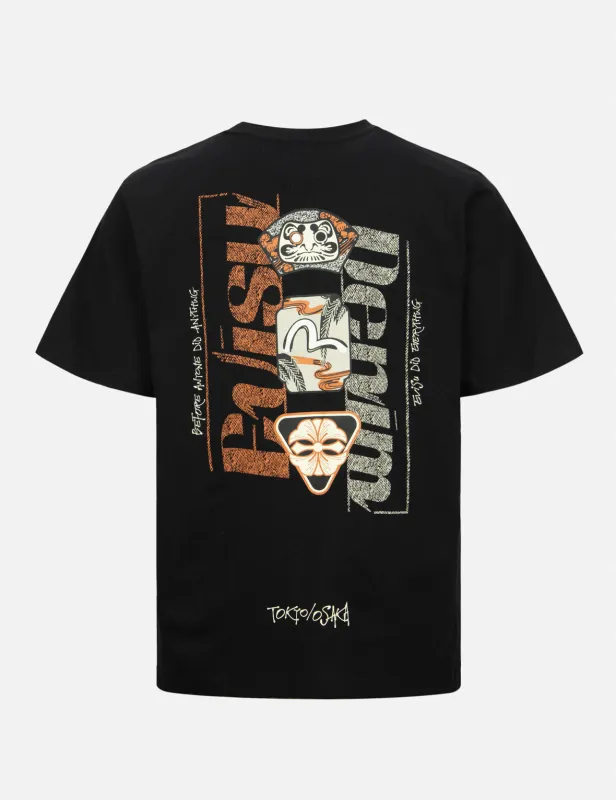 Retro Hanafuda Multi Logo Print  Regular Fit T-shirt sold by Evisu