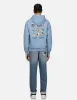 Daruma and Godhead Embroidered Badges Relax Fit Hoodie sold by Evisu