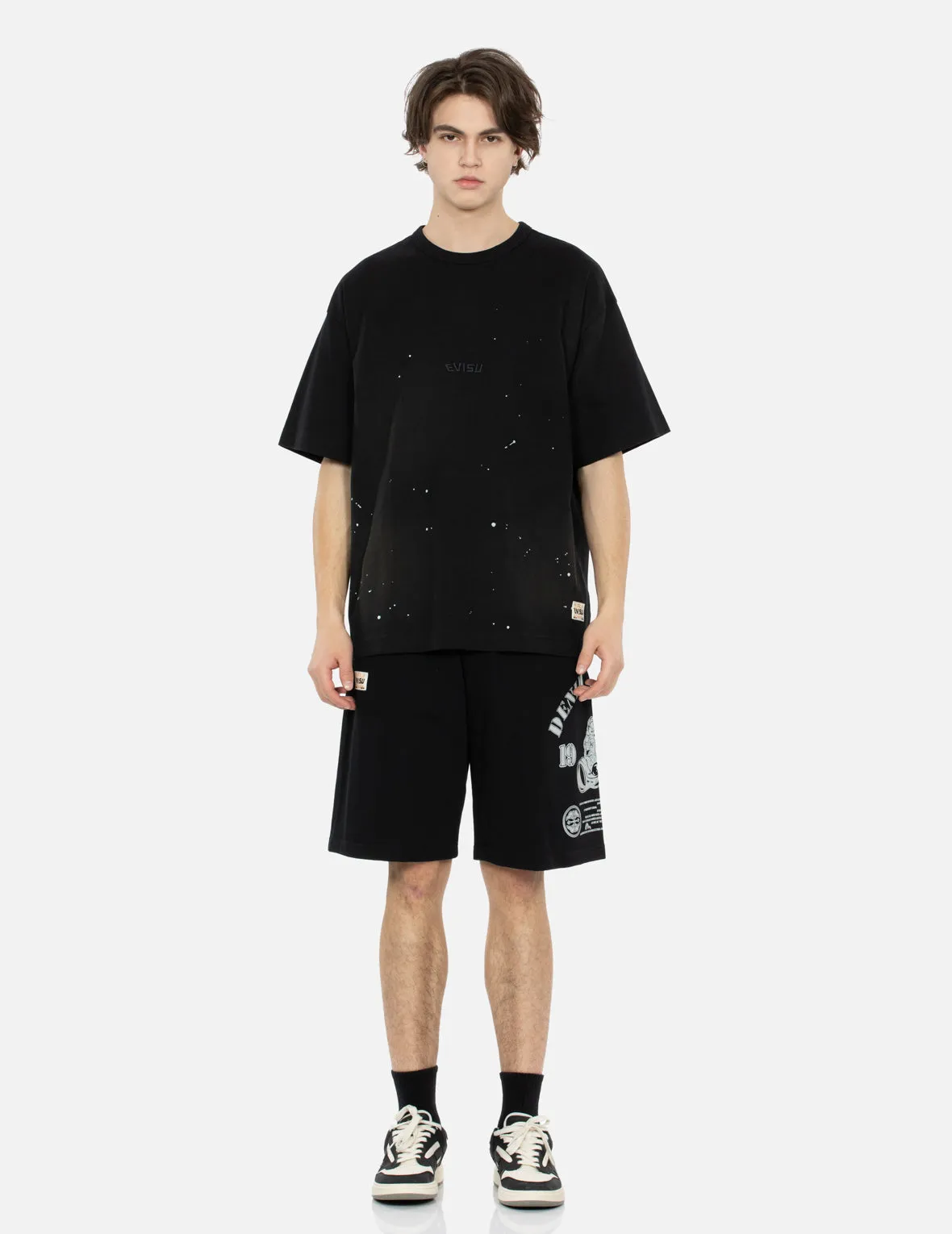 Godhead and Koinobori Reflective Print Relax Fit Sweat Shorts sold by Evisu product image thumbnail 5