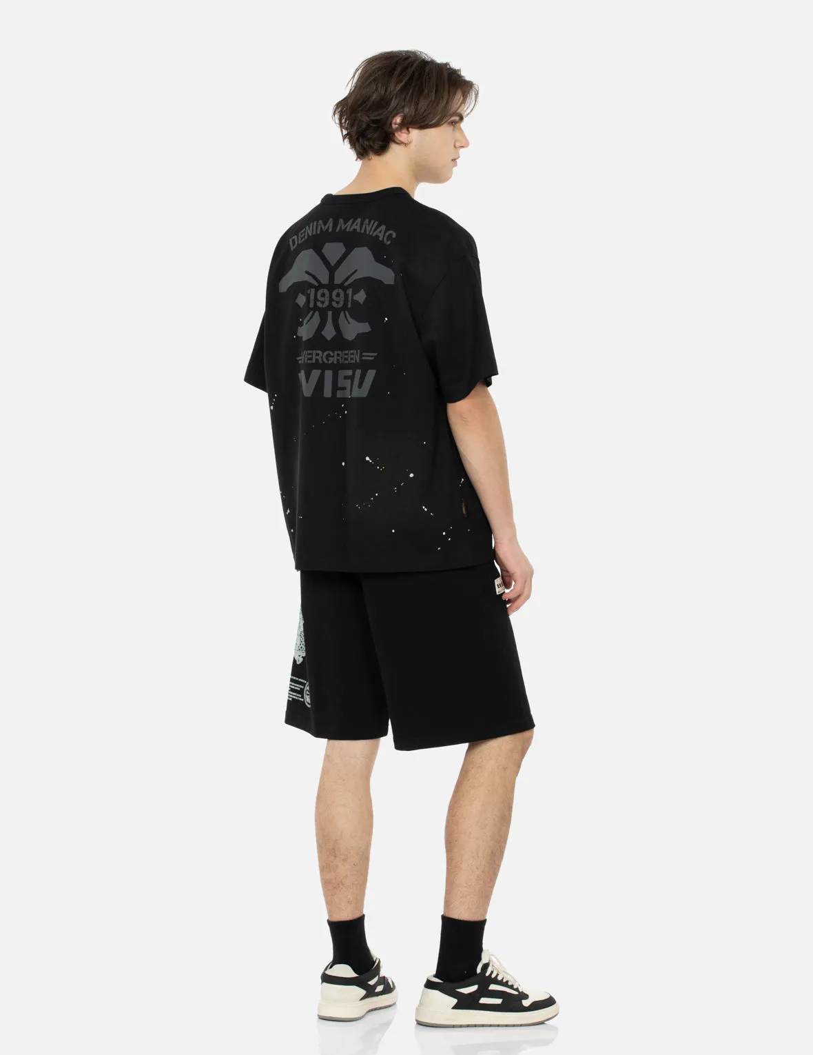 Godhead and Koinobori Reflective Print Relax Fit Sweat Shorts sold by Evisu product image thumbnail 2
