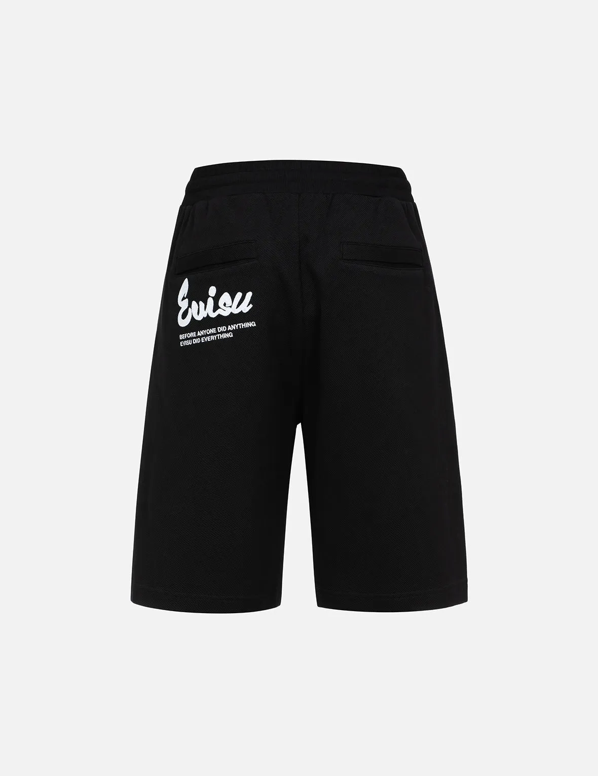 Multi-Embroidery Relax Fit Sweat Shorts sold by Evisu