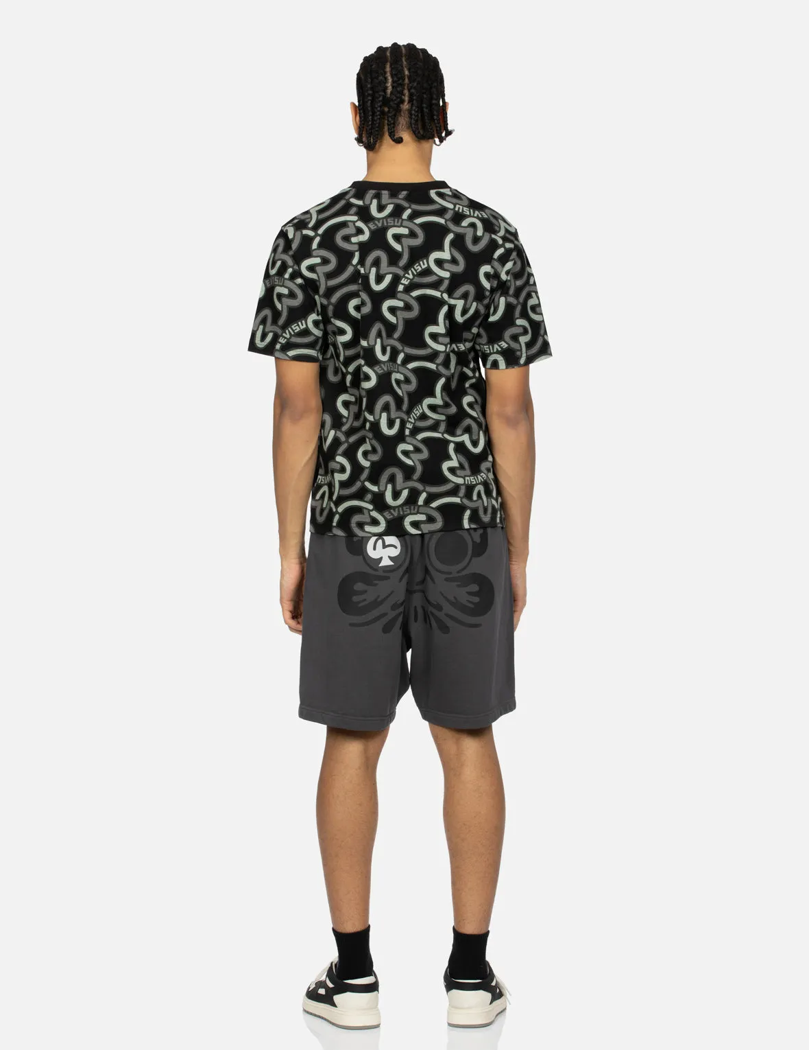 Spade Daruma Print Fashion Fit Sweat Shorts sold by Evisu product image thumbnail 5