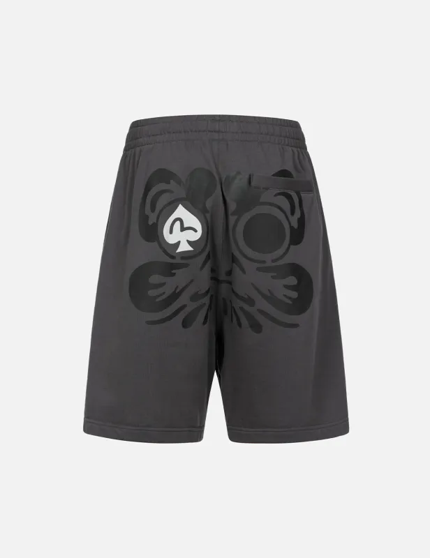 Spade Daruma Print Fashion Fit Sweat Shorts sold by Evisu