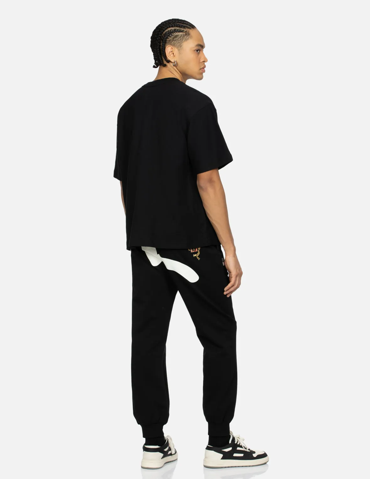 Seagull Print and Lucky Charm Appliqué Straight Fit Sweatpants sold by Evisu product image thumbnail 3