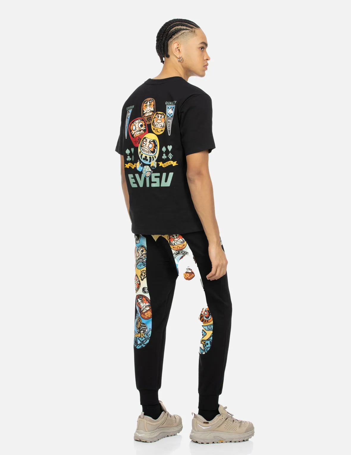 Daruma Daicock Print Regular Fit Sweatpants sold by Evisu product image thumbnail 3