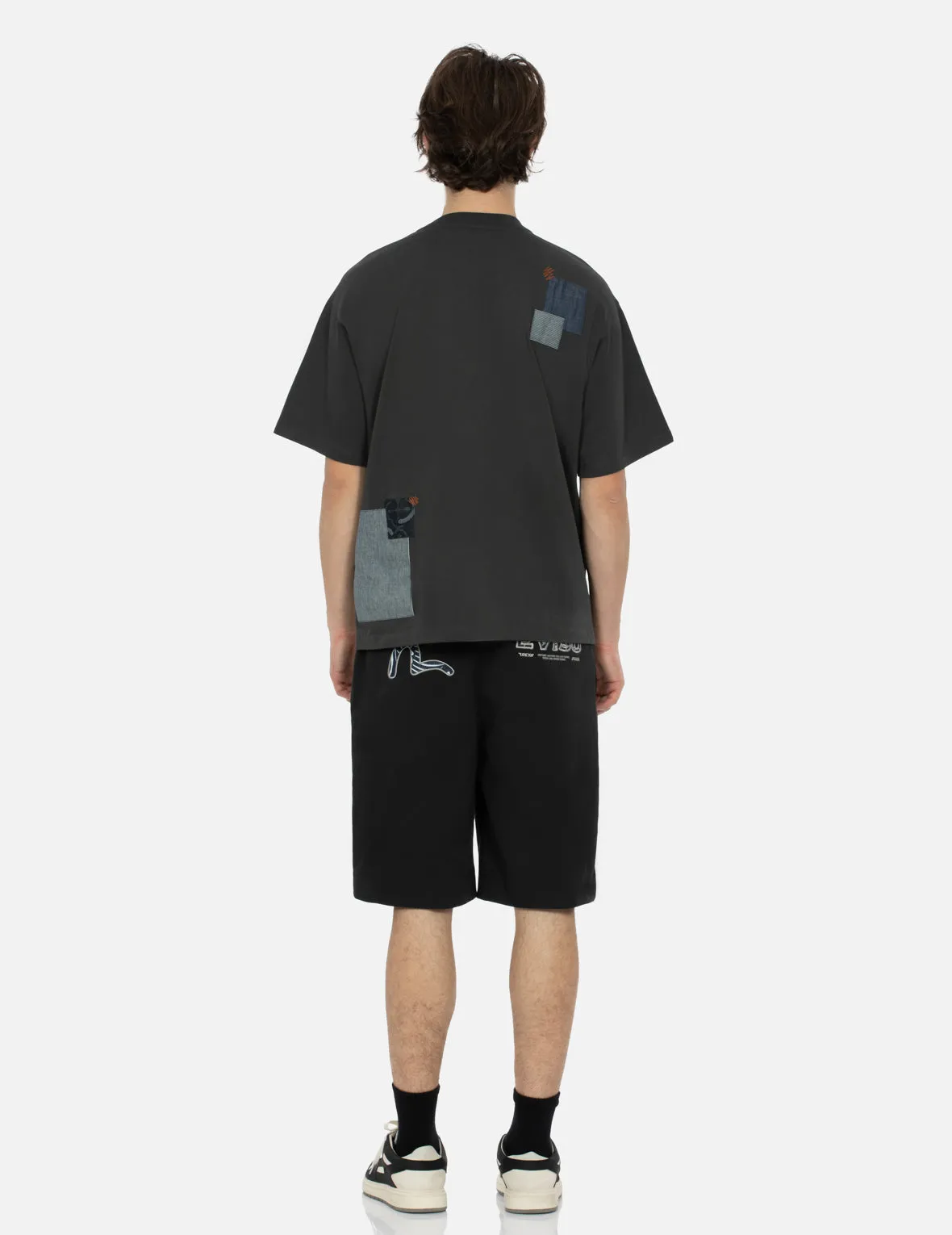 Seagull and Logo Appliqué Embroidery Relax Fit Shorts sold by Evisu product image thumbnail 5