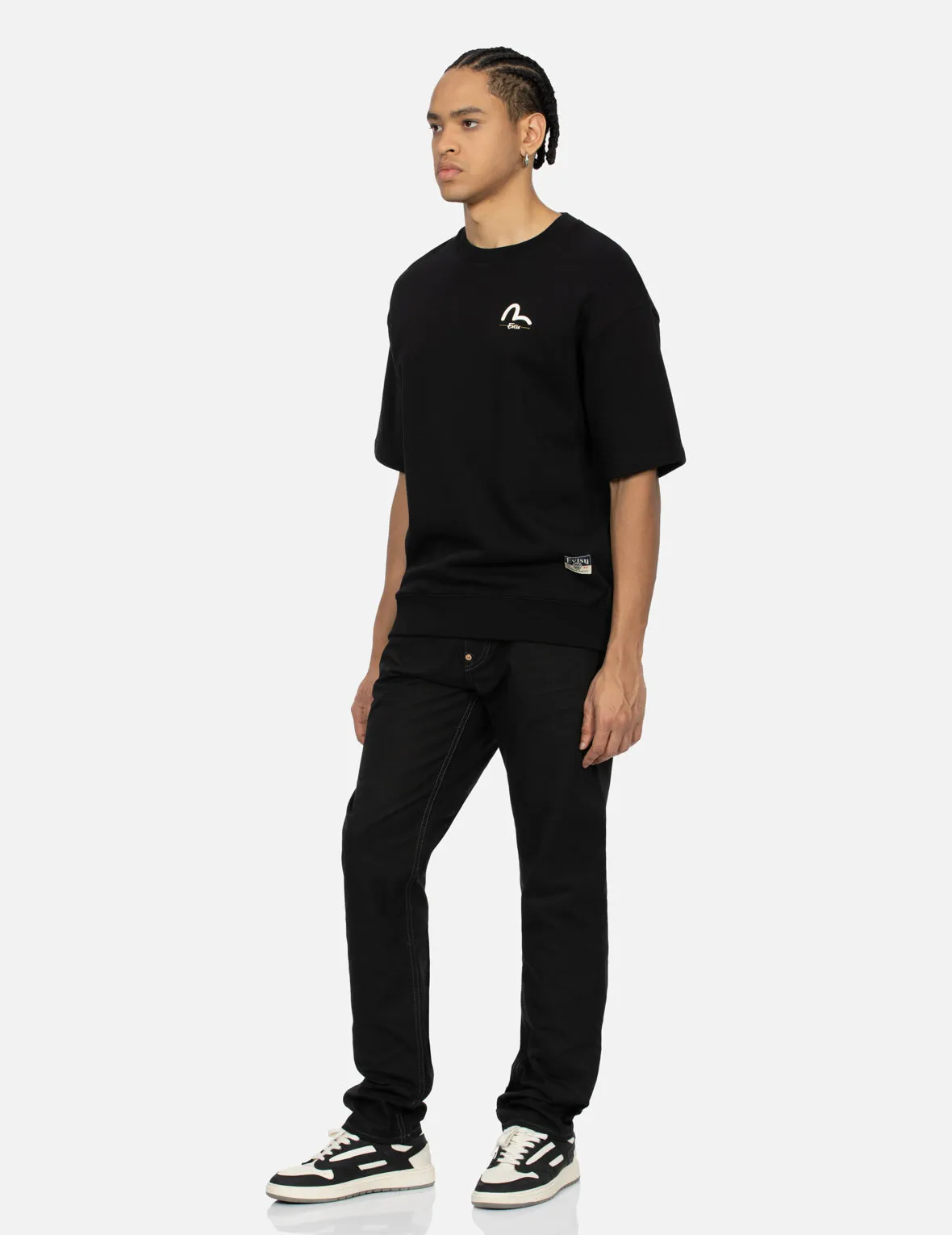 Seagull and The Great Wave Embroidery Taper Pants sold by Evisu product image thumbnail 4