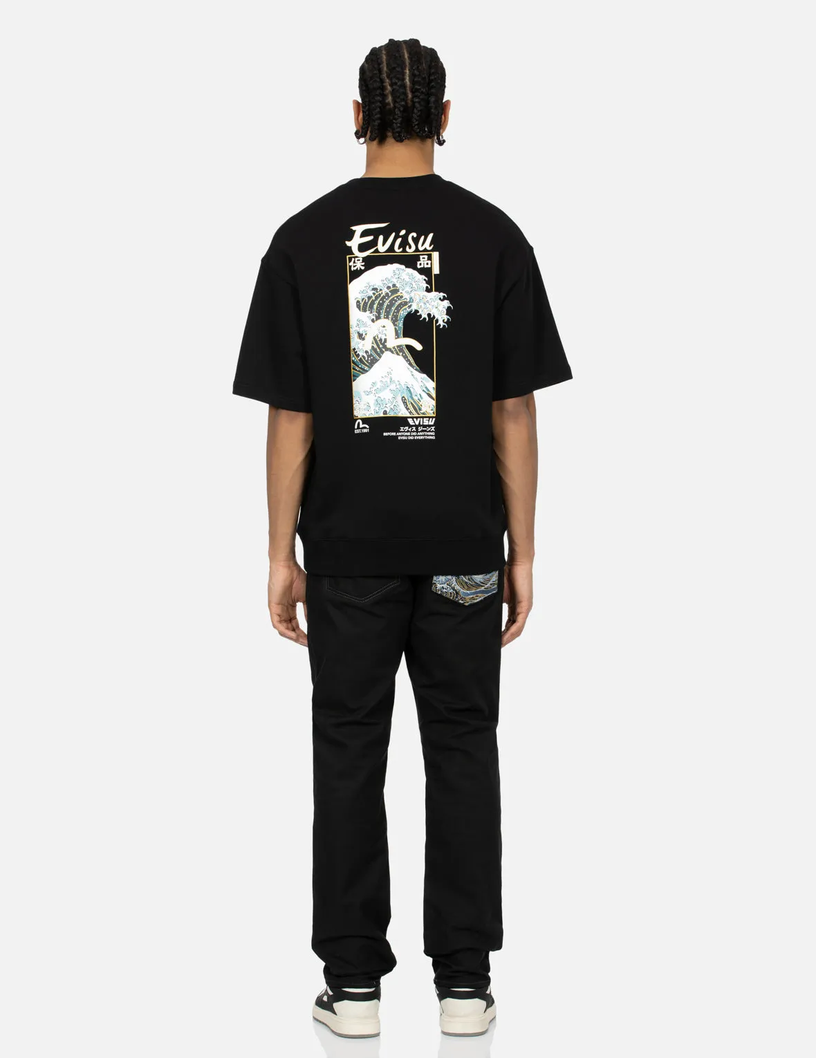 Seagull and The Great Wave Embroidery Taper Pants sold by Evisu product image thumbnail 5