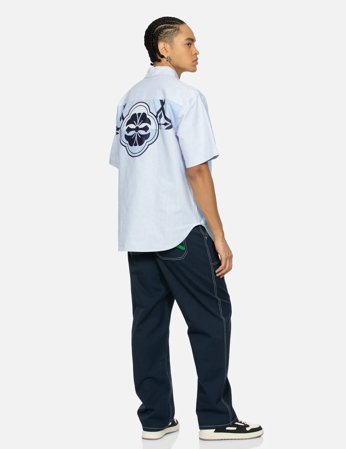 Seagull Embroidery with Contrasting Stitch Straight Fit Cargo Pants sold by Evisu product image thumbnail 3