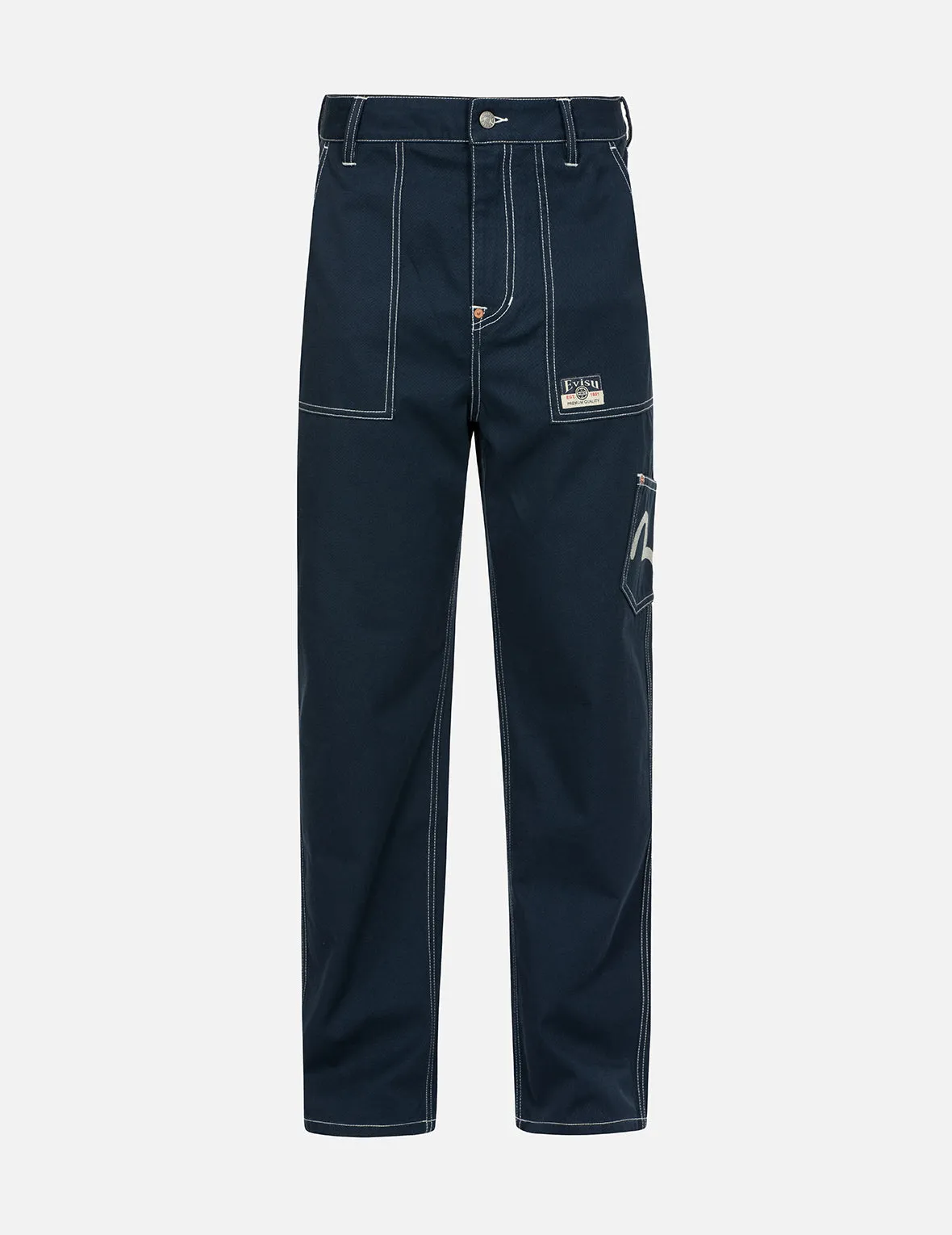 Seagull Embroidery with Contrasting Stitch Straight Fit Cargo Pants sold by Evisu product image thumbnail 2