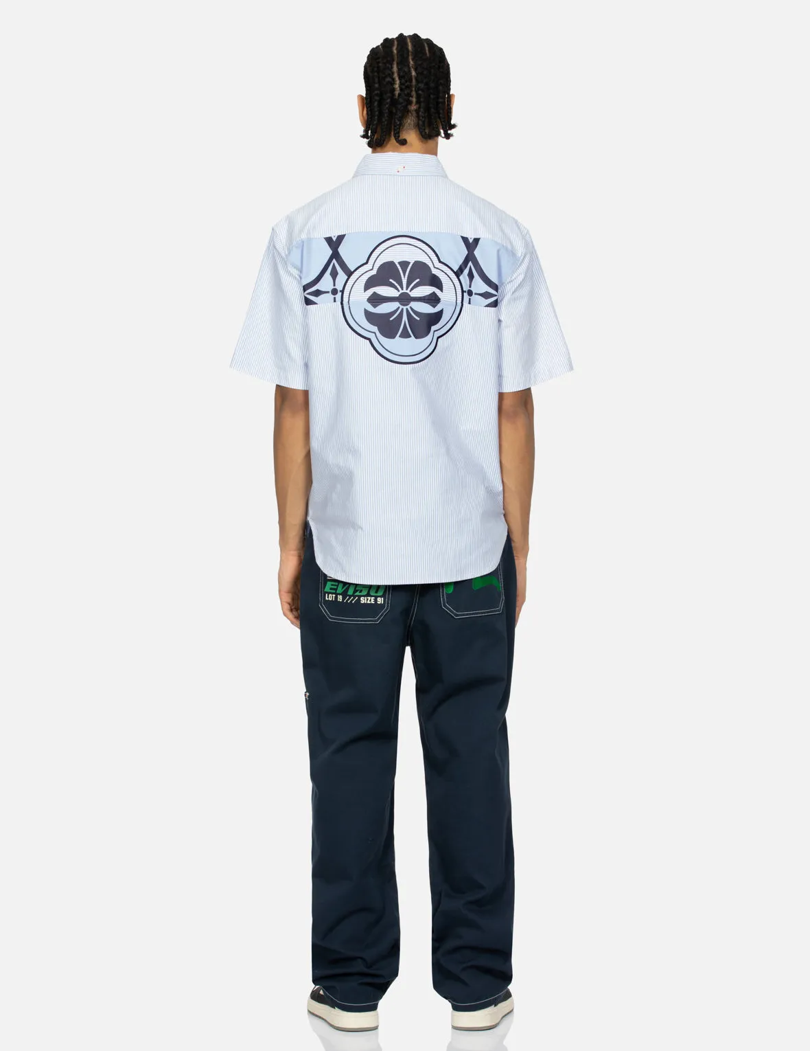 Seagull Embroidery with Contrasting Stitch Straight Fit Cargo Pants sold by Evisu product image thumbnail 5