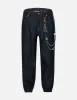 Seagull Print with Denim Chain Relax Fit Denim Joggers sold by Evisu
