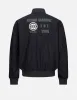 Multi Branding Print and Embroidery Loose Fit Bomber Jacket sold by Evisu