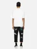 Multi-pocket and Multi-print Cropped-Fit Jeans #2027 sold by Evisu