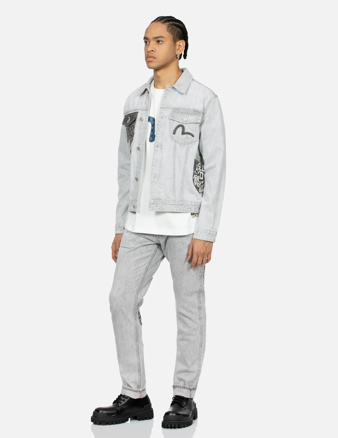 Multi-Pocket Carrot Fit Denim Jeans #2017 sold by Evisu product image thumbnail 3