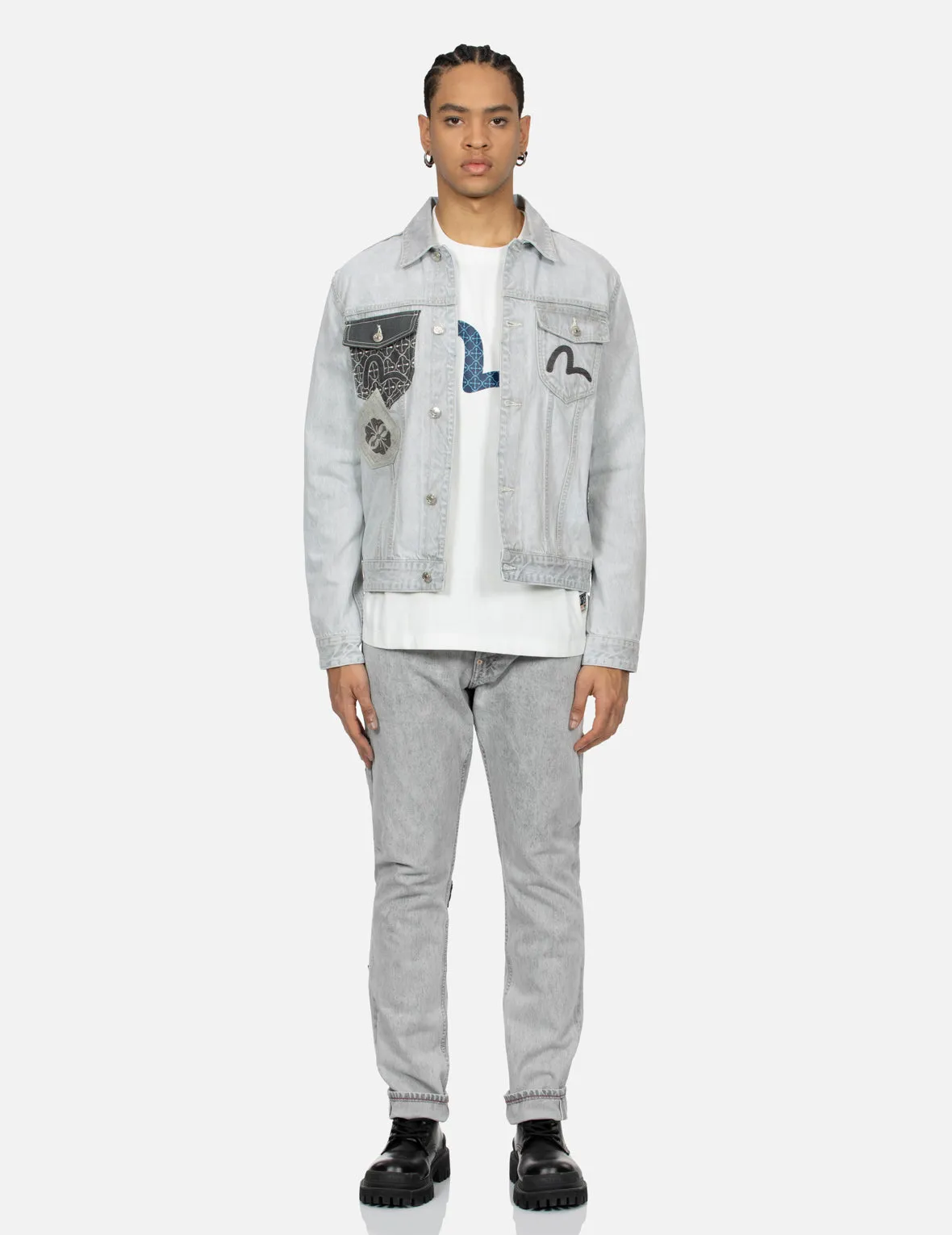 Multi-Pocket Carrot Fit Denim Jeans #2017 sold by Evisu product image thumbnail 5