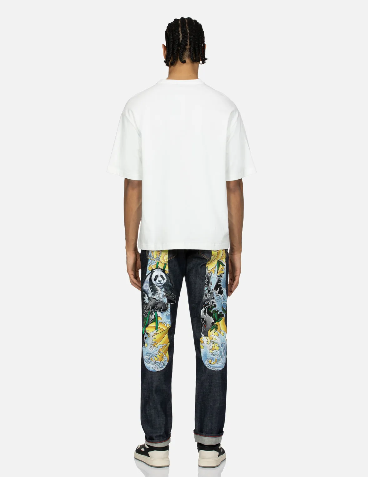 Panda Daicock Embroidery Carrot Fit Jeans #2017 sold by Evisu product image thumbnail 5