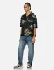 Playful Godhead Print and Seagull Embroidery 3D Fit Jeans sold by Evisu