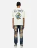 Hanafuda Daruma Daicock Embroidery Carrot Fit Denim Jeans #2017 sold by Evisu
