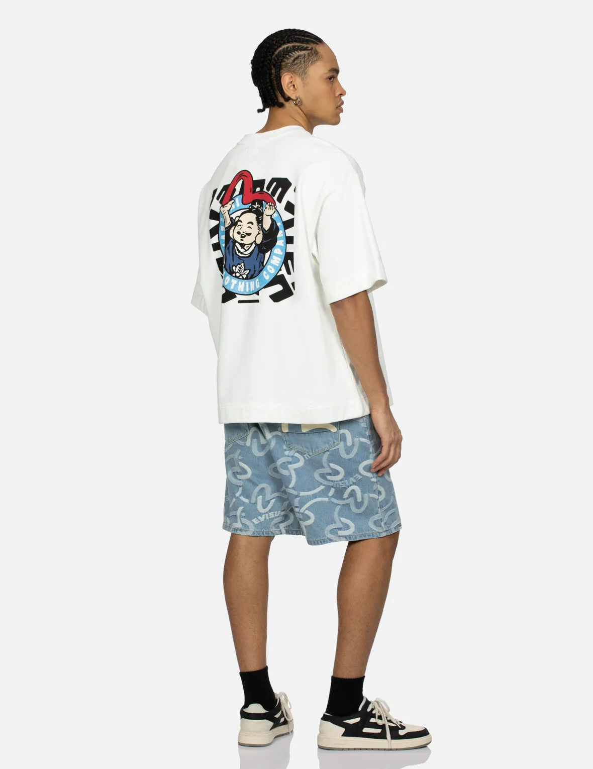 Allover Seagull Jacquard Oversized Shorts sold by Evisu product image thumbnail 3