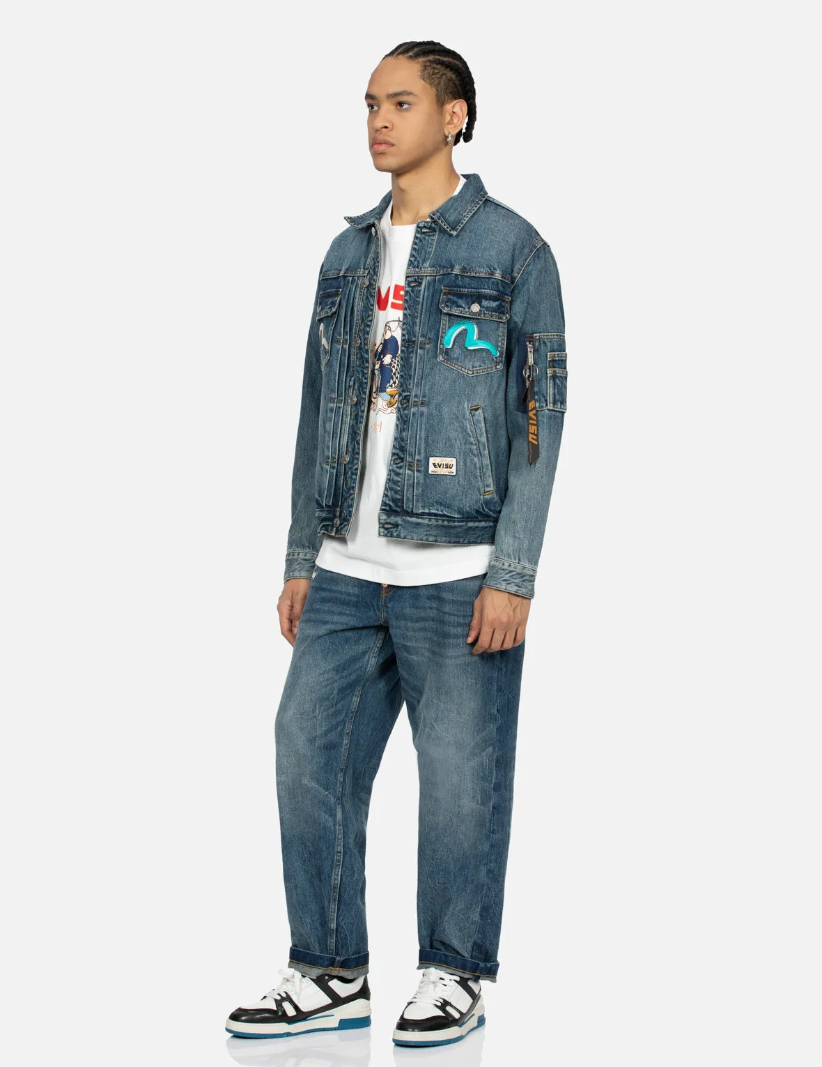Seagull Embroidery
Godhead Print Relax Fit Denim Jacket sold by Evisu product image thumbnail 4