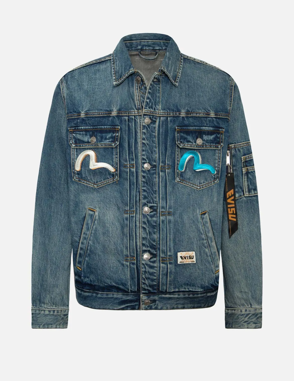 Seagull Embroidery
Godhead Print Relax Fit Denim Jacket sold by Evisu product image thumbnail 2