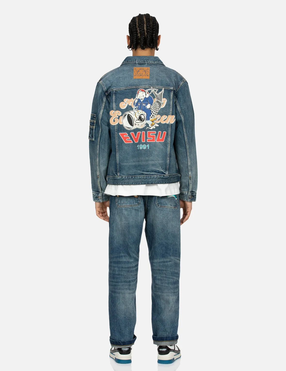 Seagull Embroidery
Godhead Print Relax Fit Denim Jacket sold by Evisu product image thumbnail 5