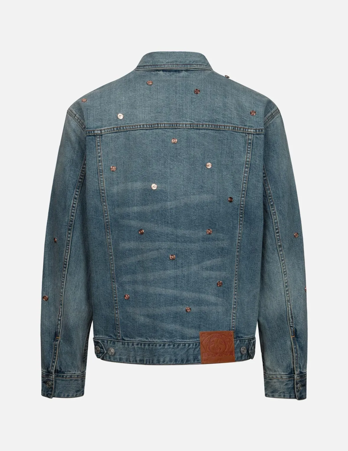 Allover Rivets and Seagull Applique Relax Fit Denim Jacket sold by Evisu product image thumbnail 2