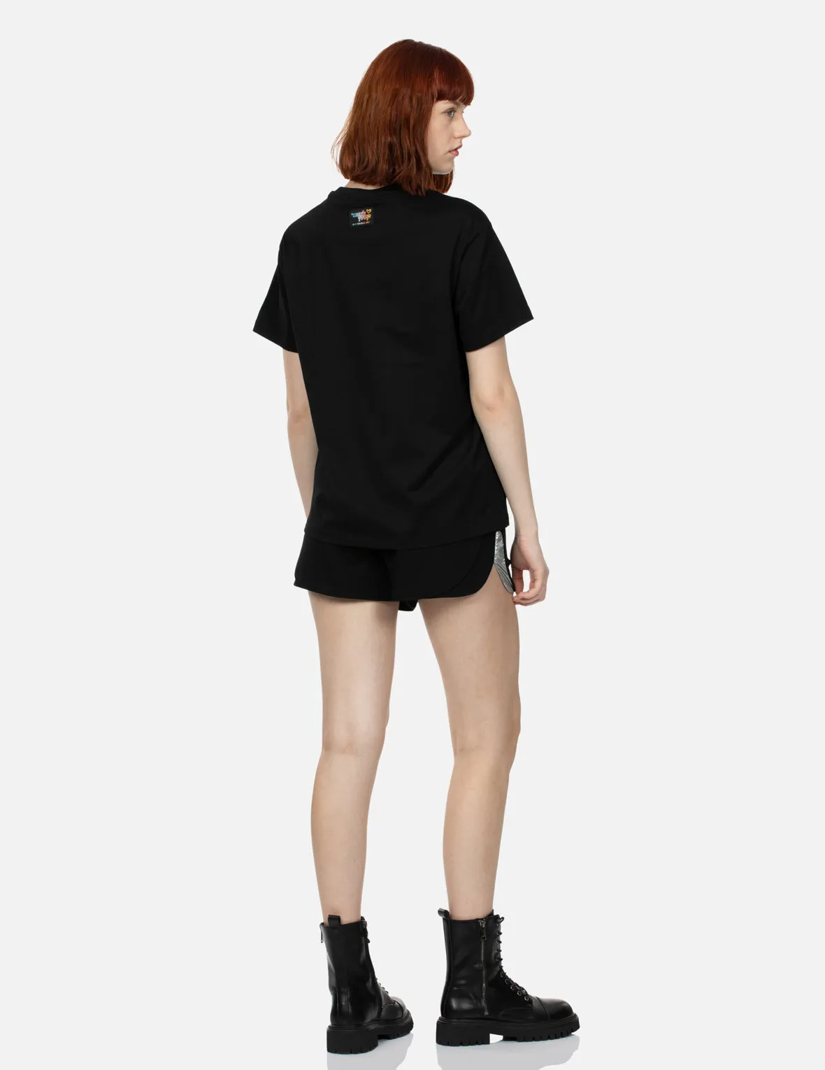 Y2K Holographic Sticker Print Boyfriend T-shirt sold by Evisu product image thumbnail 4