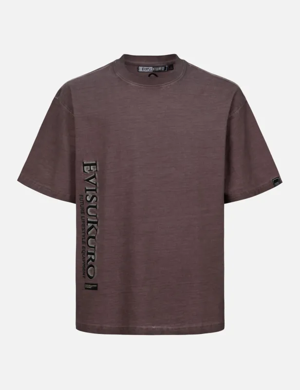 Tie-Dye Washed E_x001F_ffect Loose Fit T-shirt sold by Evisu