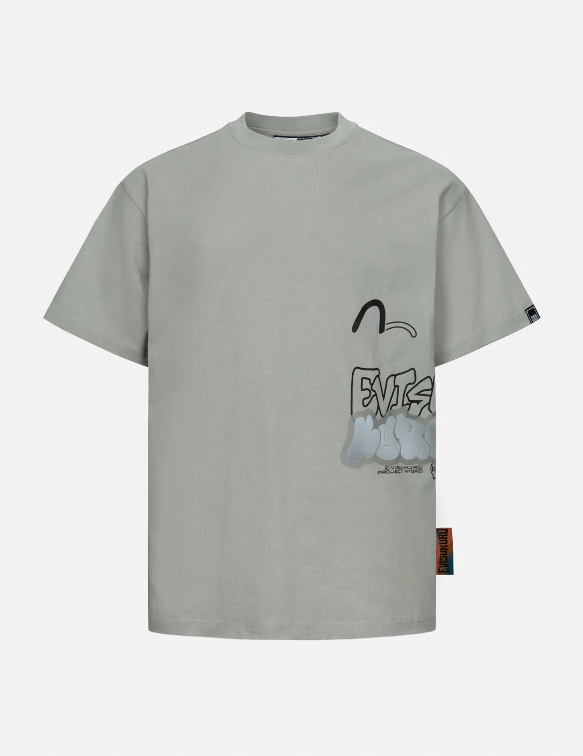 Seagull and Graffiti Logo Print Relax Fit T-Shirt sold by Evisu product image thumbnail 2