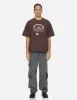 Rock-textured Print and Logo Embroidery Loose Fit T-shirt sold by Evisu